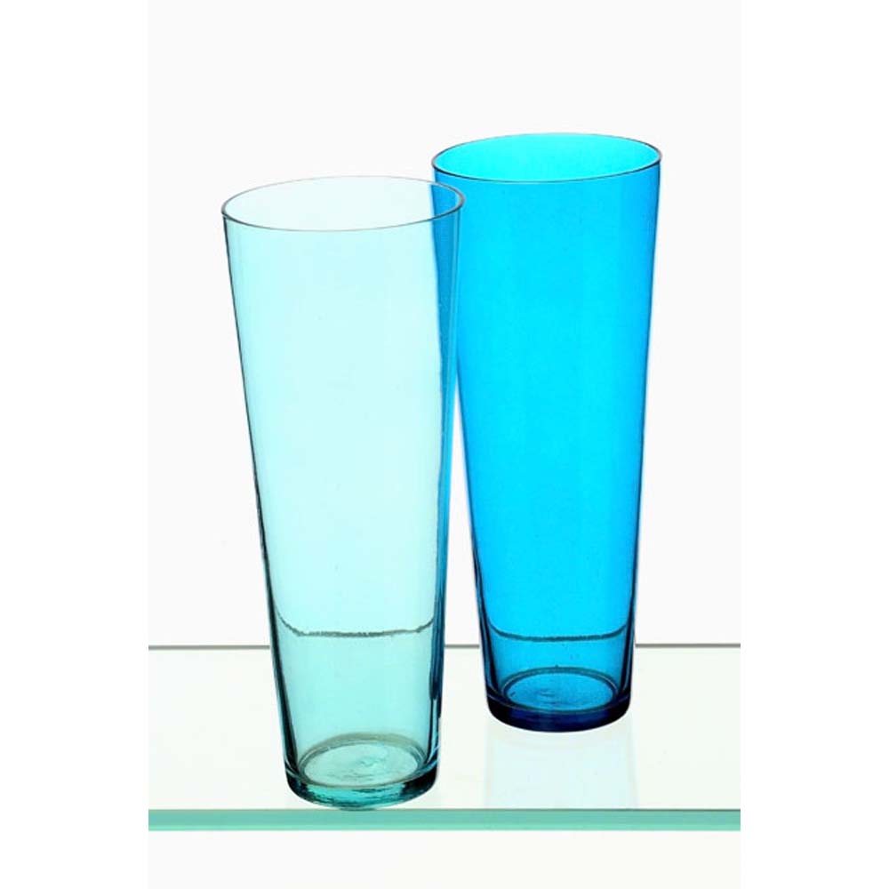 Türkis Vase Glas H25cm D10cm